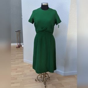 VINTAGE Dark Green Dress